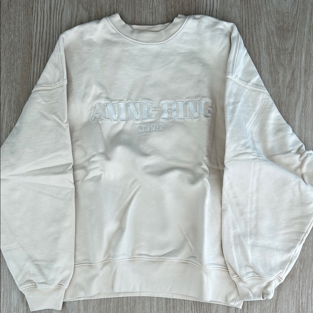 Anine Bing Cream Sweatshirt